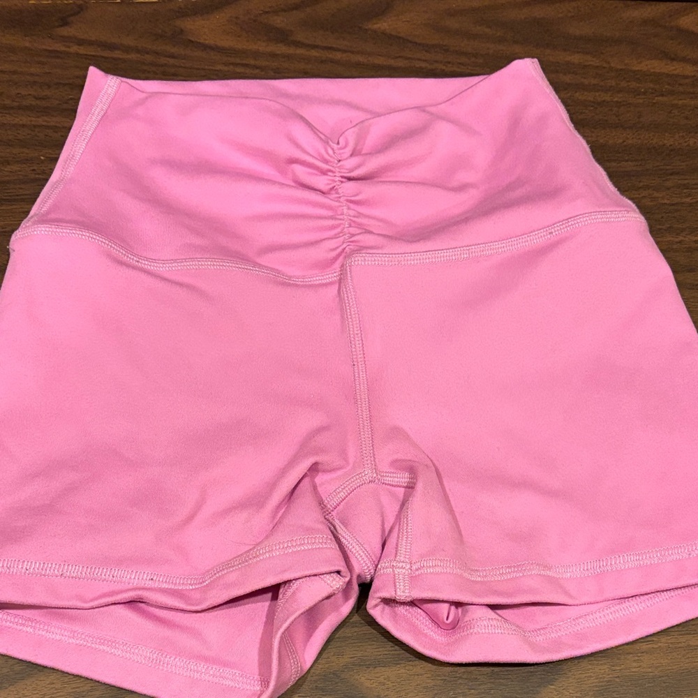 Gilly Hicks High Waist Shorts in Blush Pink